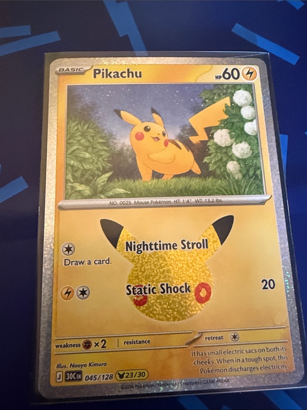 Pikachu Trading Card New release 30th edition